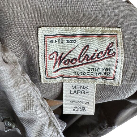 Woolrich Vintage Rugged Wear Button Front Heavyweight Shirt Size Large 90s Y2K - Picture 4 of 4